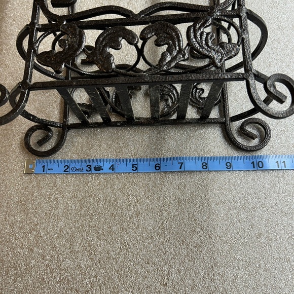 Ornate Wrought Iron Wine Rack/Stand - Picture 2 of 6